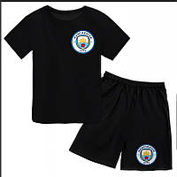 Футболка і шорти, літній бавовняний костюм "Манчестер сіті футбол клуб команда 1" ВСІ Розміри