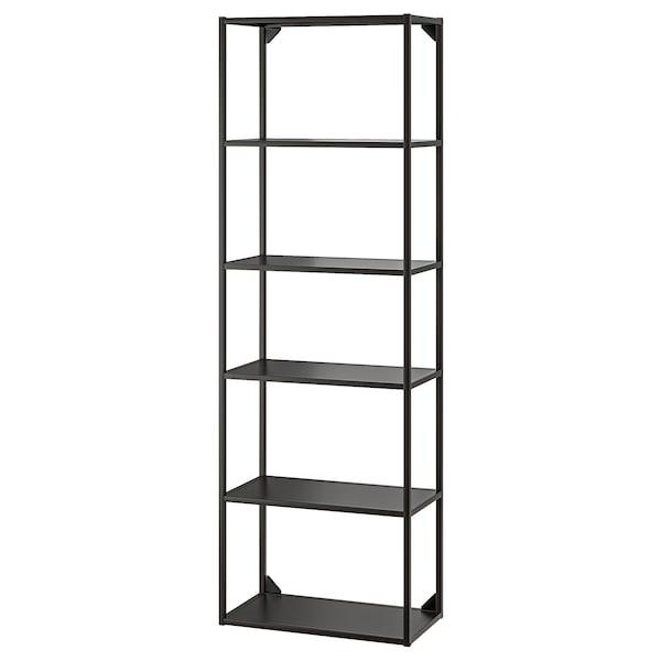 Настінна шафа IKEA ENHET 60x30x180 см Чорна 704.489.64