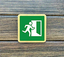 Металева табличка вказівник "ВИХІД"
