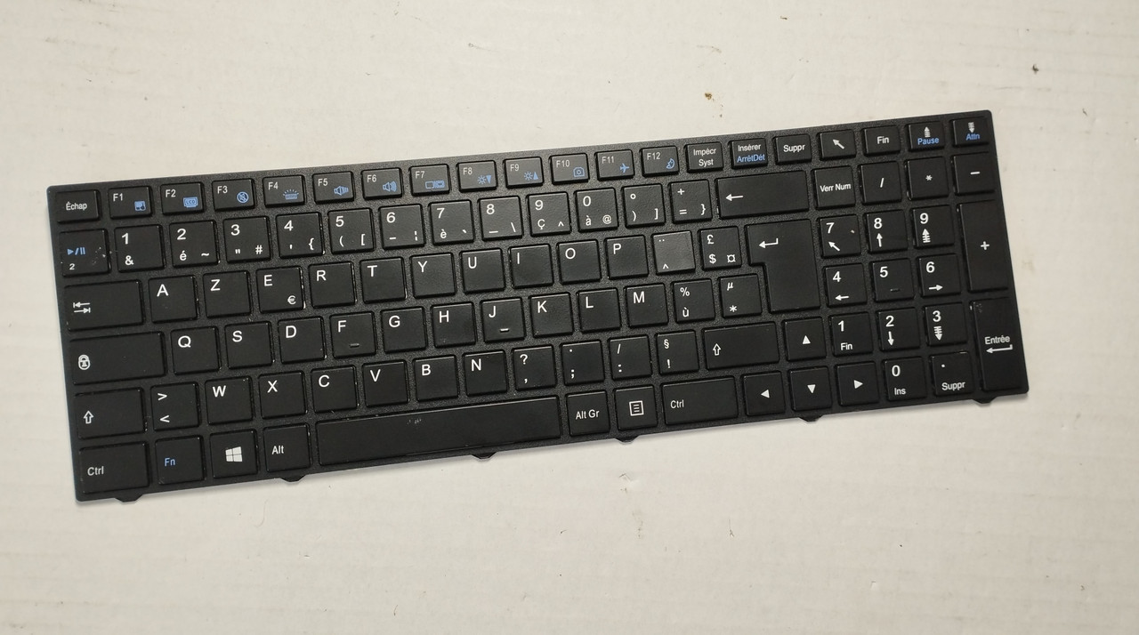 Клавиатура для ноутбука Terra Mobile 1542K Clevo ABook N350DW N250 с подсветкой EU (FR 6-80-N2500-060-1) БУ