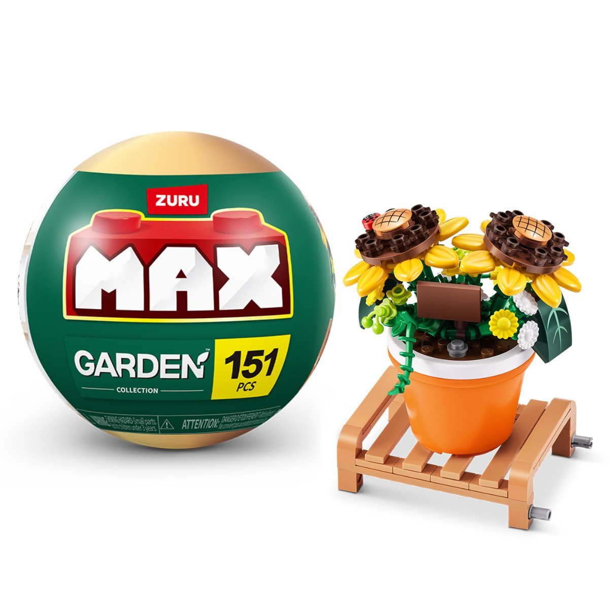 Конструктор у капсулі MAX S1 — САДОВІ РОЗТІННЯ В ГОРШОЧКАХ (в асорт., у диспл.)