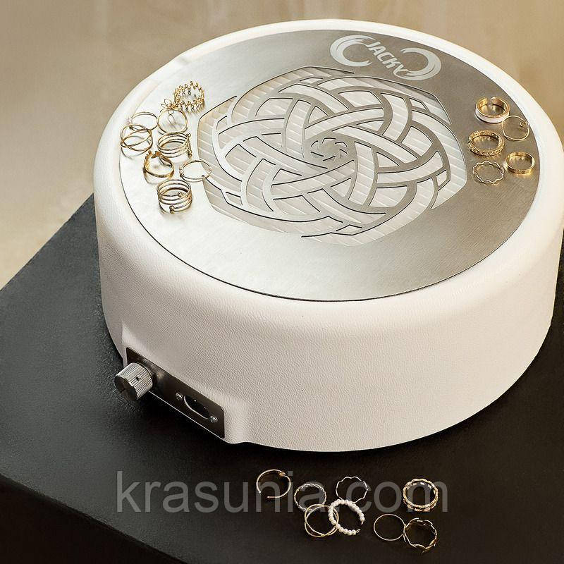 Витяжка манікюрна настільна Jacky Ring c HEPA фільтром, біла