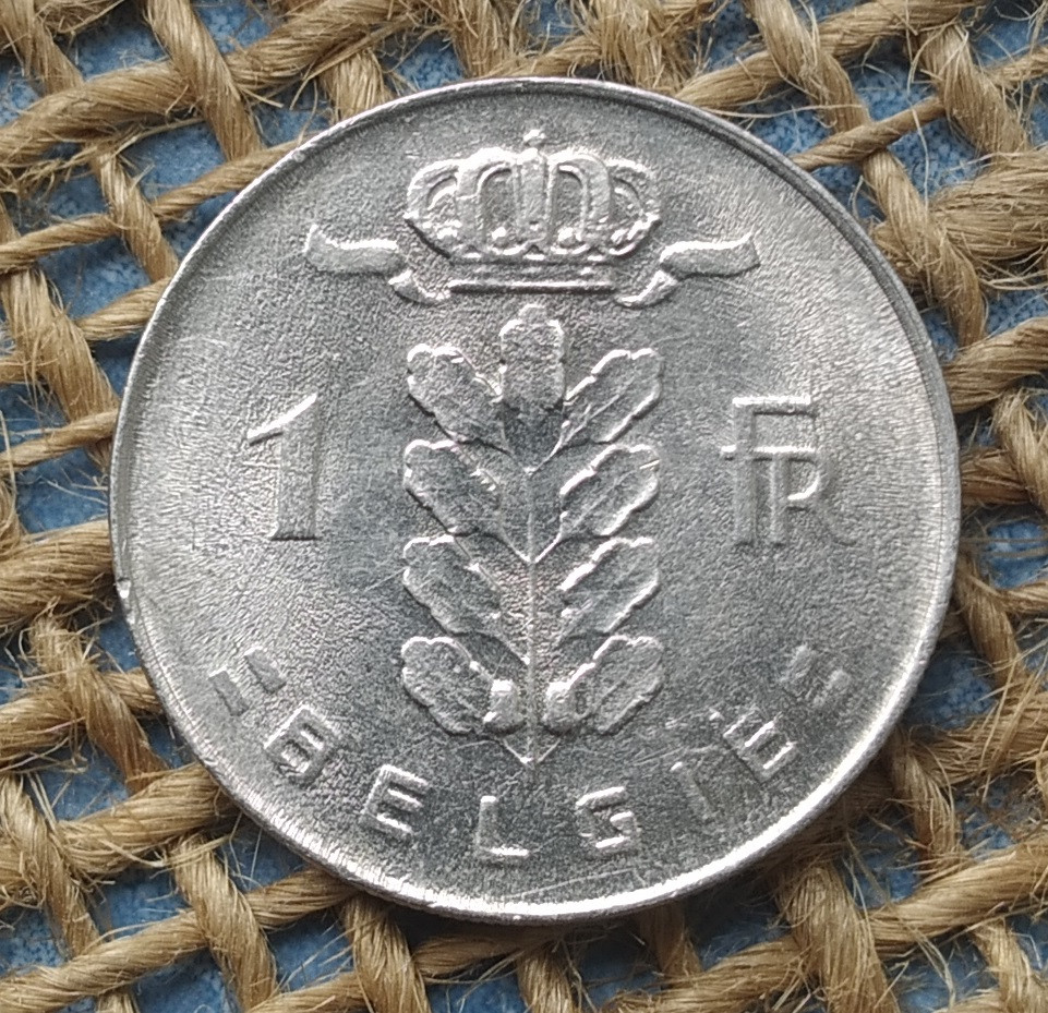 1 франк 1976 року. Бельгiя