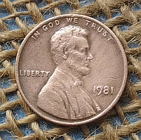 1 цент 1981 року.  США