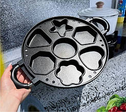 Форма для випікання кругла з антипригарним покриттям 7 комірок PAN LY-310 YU227