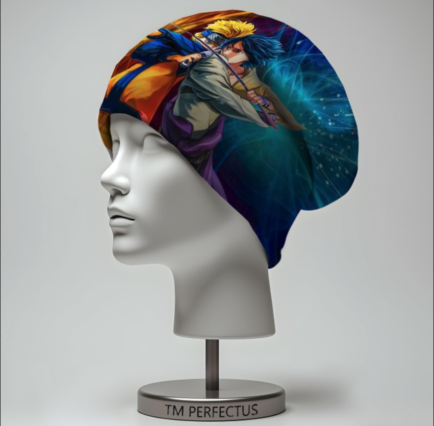 Шапка Наруто аніме Naruto вогонь та лід дитяча 52-54 см., фото 1