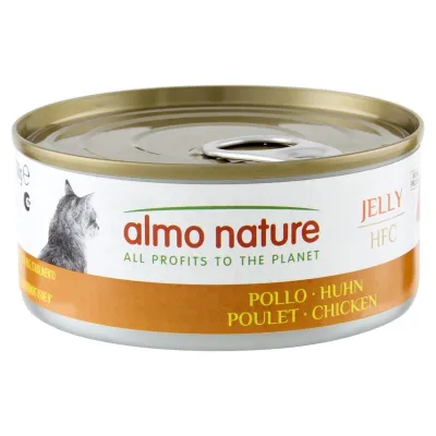 Вологий корм для котів Almo Nature (Альмо Натюр) HFC Cat Jelly шматочки в желе з куркою 150 г