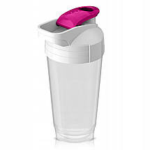 Шейкер спортивний 4FIZJO Ultra 700 мл White/Pink (P-5905973407069), фото 3