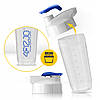 Шейкер спортивний 4FIZJO Ultra 700 мл White/Blue (P-5905973407076), фото 11