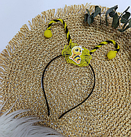 Обруч дитячий на голову ручної роботи бджілка