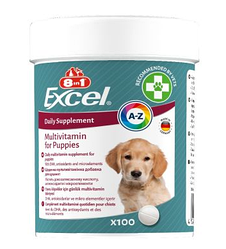 Вітаміни для цуценят і молодих собак 8in1 Excel «Multi Vitamin Puppy» 100 таблеток (мультивітамін)
