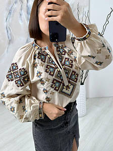 Жіноча стильна ошатна блуза вишиванка новинка 2025