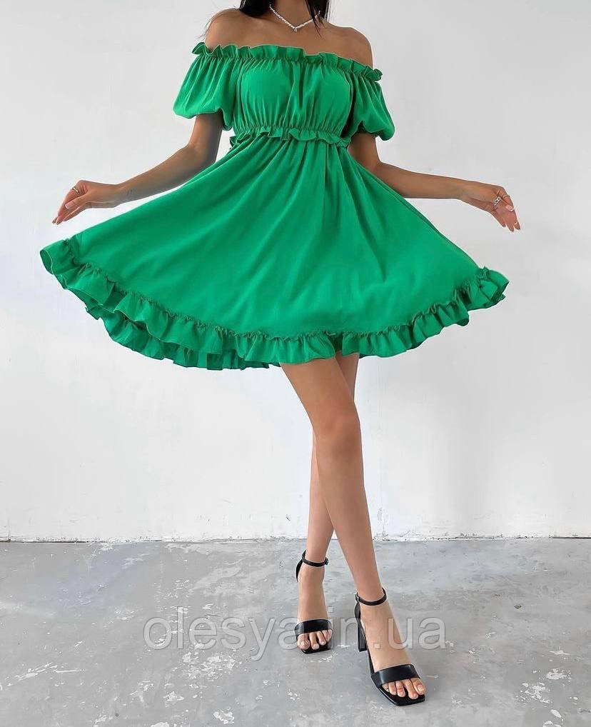 Сукня жіноча з американського крепу 208 Розмір 42- 46, фото 1