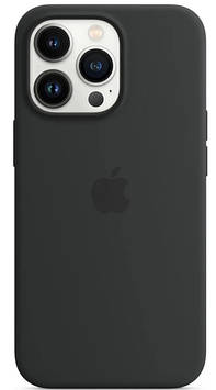 Чохол для iPhone 13 Pro Max - Силіконовий з мікрофіброю Full (Лого), Black (18)