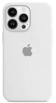 Чохол для iPhone 13 Pro Max - Силіконовий з мікрофіброю Full (Лого), White (9)