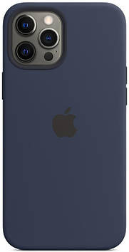 Чохол для iPhone 13 Pro - Силіконовий з мікрофіброю Full (Лого), Deep Navy (68)
