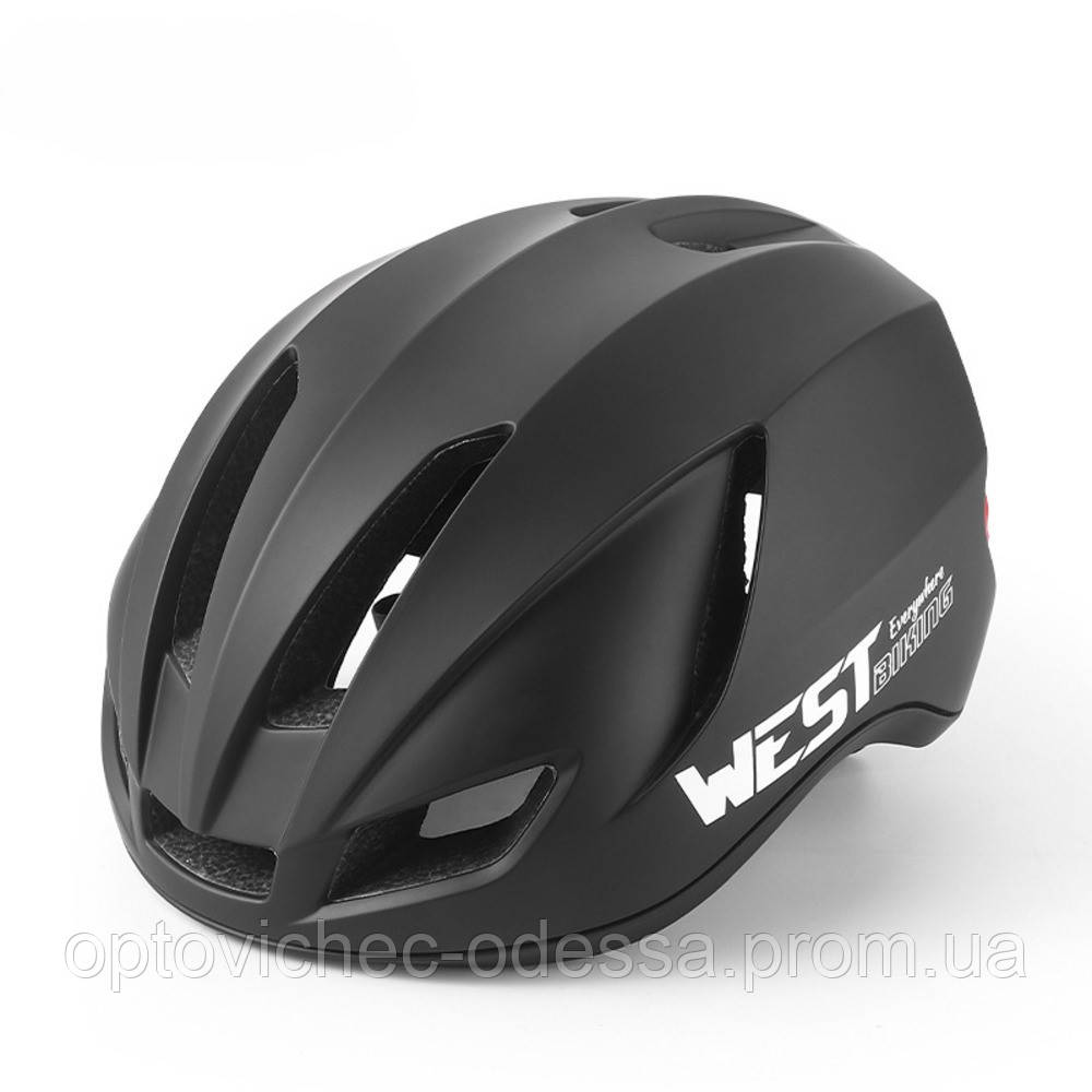 Велосипедний шолом WEST BIKING YP0708113 Аеродинамічний, дихаючий 55-58 cm Черный Хіт продажу!