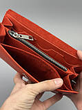 Шкіряний гаманець клатч SOPHIE червоний, фото 2