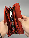 Шкіряний гаманець клатч SOPHIE червоний, фото 3