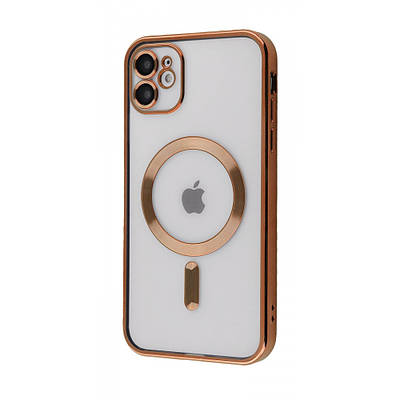 Чехол Metal Matte Case with Magnetic Ring iPhone 11 gold