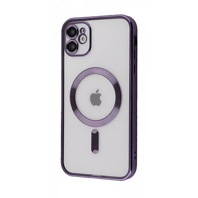 Чехол Metal Matte Case with Magnetic Ring iPhone 11 deep purple