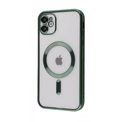 Чехол Metal Matte Case with Magnetic Ring iPhone 11 dark green