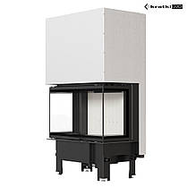 Сталева тристороння камінна топка Kratki REGNOR 800/400 (8 кВт) Камін гільйотину REGNOR, фото 4