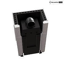 Сталева тристороння камінна топка Kratki REGNOR 800/400 (8 кВт) Камін гільйотину REGNOR, фото 5