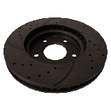 Audi A6 Allroad C6, A6 C6, A8 D3, 2.0-6.0, 2002-11, 321х59.4mm Передній гальмівний диск з перфорацією та слотами, фото 5