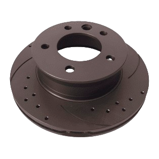 Mercedes Sprinter 901, 902, Vw Lt 28-35 2, 28-46 2, 1995-2006, 272x97mm, Задній гальмівний диск з перфорацією та насічками