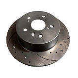 Hyundai Elantra, I30, IX35, Tucson, Kia Ceed, Pro Ceed, Sportage, 262x61.1mm, Гальмівний диск задній з перфорацією, насічками,, фото 3