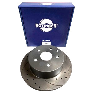 Mitsubishi Lancer, Dodge Caliber, Chrrysler 200, d 262mm, Задній гальмівний диск з перфорацією та насічками