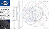 BMW 5 E60, Е61, 310х77mm, Диск гальмівний з перфорацією і слотуванням з графітовим покриттям, передній, фото 4