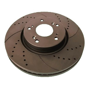 Honda Accord 7, 8, 9, Civic 8, 9, HR-V, FR-V, 282 x 47mm, Гальмівний диск передній з перфорацією