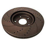 Honda Accord 7, 8, 9, Civic 8, 9, HR-V, FR-V, 282 x 47mm, Гальмівний диск передній з перфорацією, фото 3