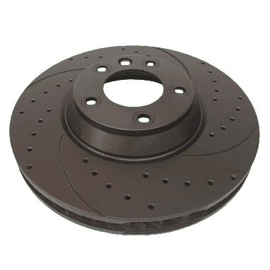 BMW Е90, 91, X3 E83, 325x62mm, Передній гальмівний диск з перфорацією і насічками