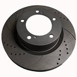 Toyota Land Cruiser 200, Sequoia, Tundra, Lexus 570, Передній гальмівний диск з перфораціею і насічками, фото 3