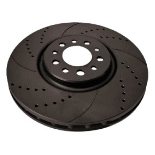 Lexus GS, IS I, LS, SC, Toyota Supra, 1989-2010, 296x51mm, Передній гальмівний диск з перфорацією та насічками