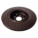 Гальмівний диск задній Infiniti FX, M, M37, Q50, Q70, QX70, 350x62mm, з перфорацією, насічками та графітовим покриттям, фото 3