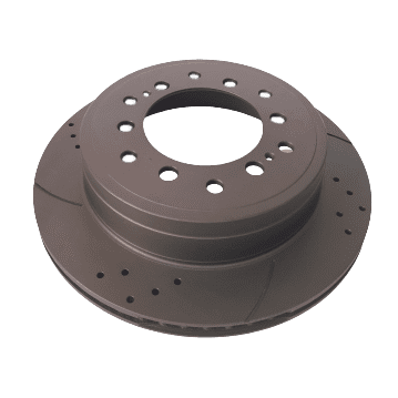 Toyota Land Cruiser Prado, FJ Cruiser, 4 Runner V, Lexus GX, 312x68, Диск гальмівний з перфорацією та слотуванням з графітовим