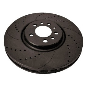 Mazda 6, 2002-13, 283х49mm, Передній гальмівний диск з перфорацією та слотами
