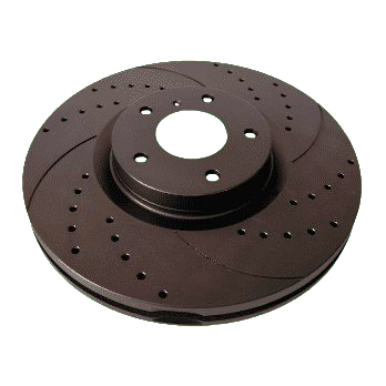 Audi A3, TT, Skoda Octavia, VW Golf 4, 5 256x37mm, Задній гальмівний диск з перфорацією і слотами