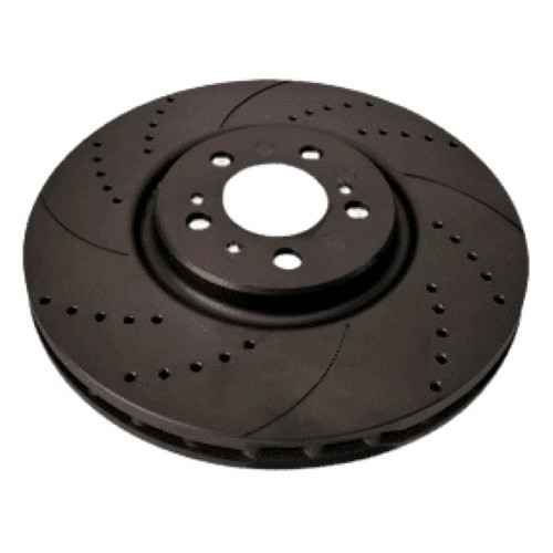 BMW X3 E83, X5 E53, d 332mm, Передній гальмівний диск з перфорацією та насічками