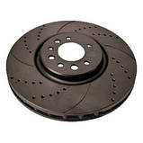 Mazda 6, 2007-13, 299x48, Гальмівний диск передній з перфорацією, слотуванням та графітовим покриттям, фото 2