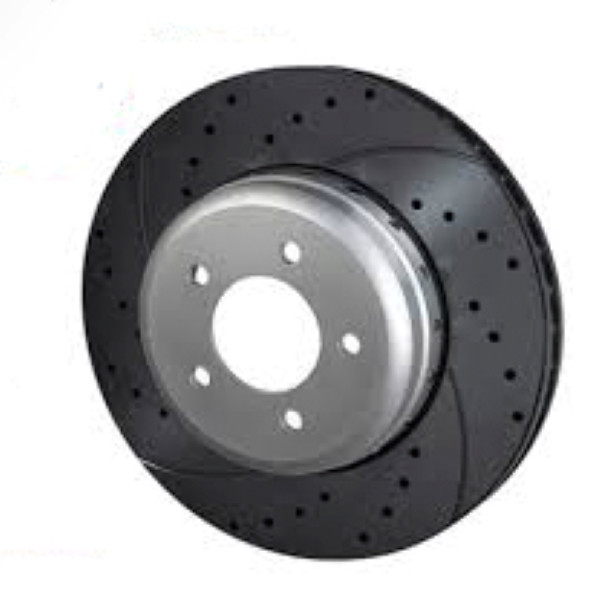 BMW 5 F10, F11, 6 F12, F13, Cran Coupe F06, d 348mm, Передній високовуглецевий біметалічний гальмівний диск з перфорацією