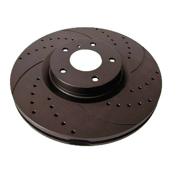 Lexus IS II, III, ES, Toyota Camry 40, 50, RAV 4 III, IV, Avalon, Prius, Передній гальмівний диск з перфораціею і насічками