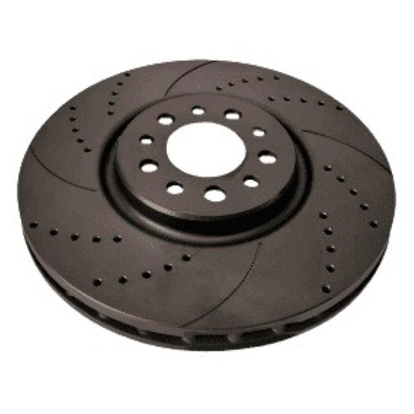Audi A3, Q2, Q3, TT, Seat Leon, Skoda Kodiaq, Octavia, SuperB, d 340mm, Передній гальмівний диск з перфорацією та насічками