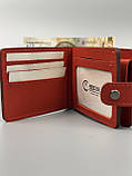 Гаманець шкіряний HUGO_H червоний, фото 4