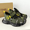 Дитячі сандалії на хлопчика чорні із зеленим Clibee black-green розмір 27 - устілка 16,5 см, фото 6