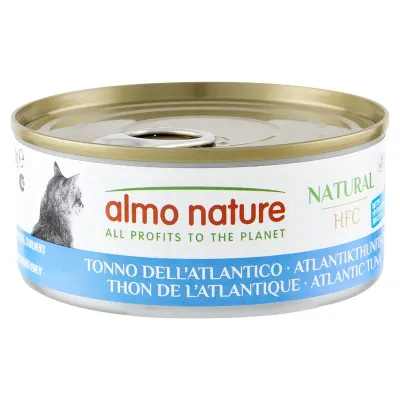 Вологий корм для котів Almo Nature (Альмо Натюр) HFC Cat Natural шматочки в соусі з атлантичним тунцем 150 г